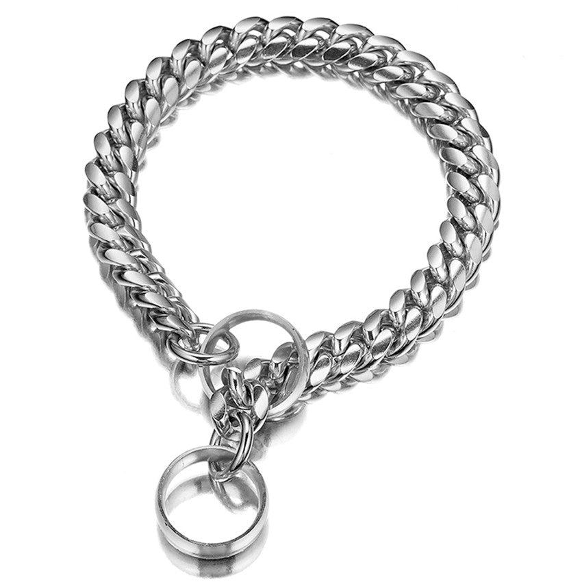 Heavy-Duty Titanium Steel Dog Leash — Strong, Safe & Stylish