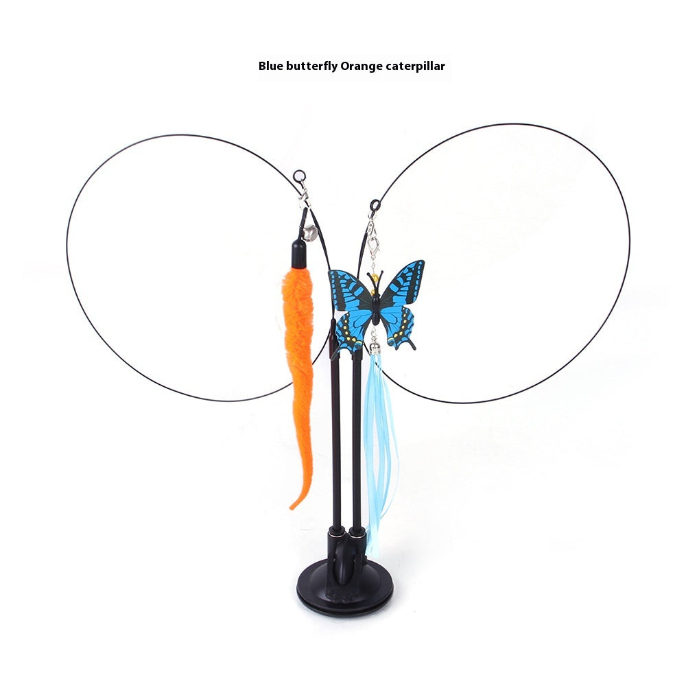 Cat Sucker Teaser Toy — Interactive Suction Cup Play Set