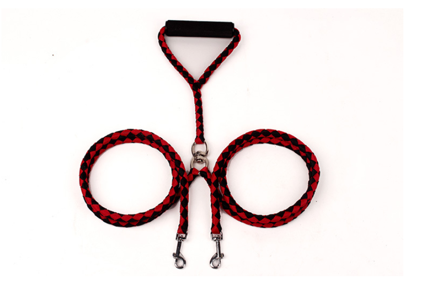 Hand-Knitted Double-Ended Braided Dog Leash