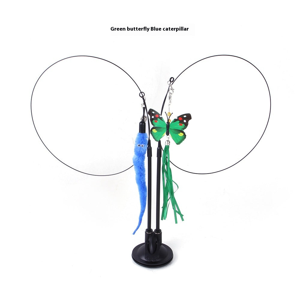 Cat Sucker Teaser Toy — Interactive Suction Cup Play Set