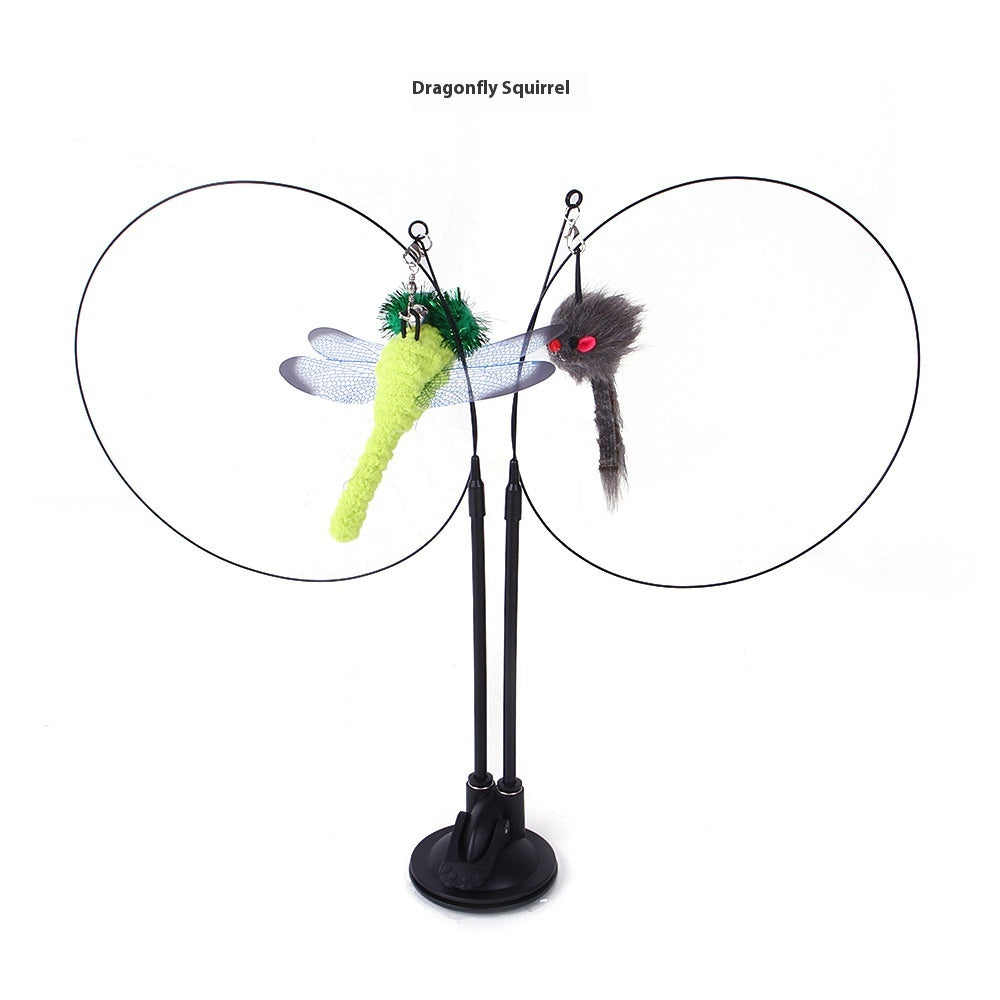 Cat Sucker Teaser Toy — Interactive Suction Cup Play Set