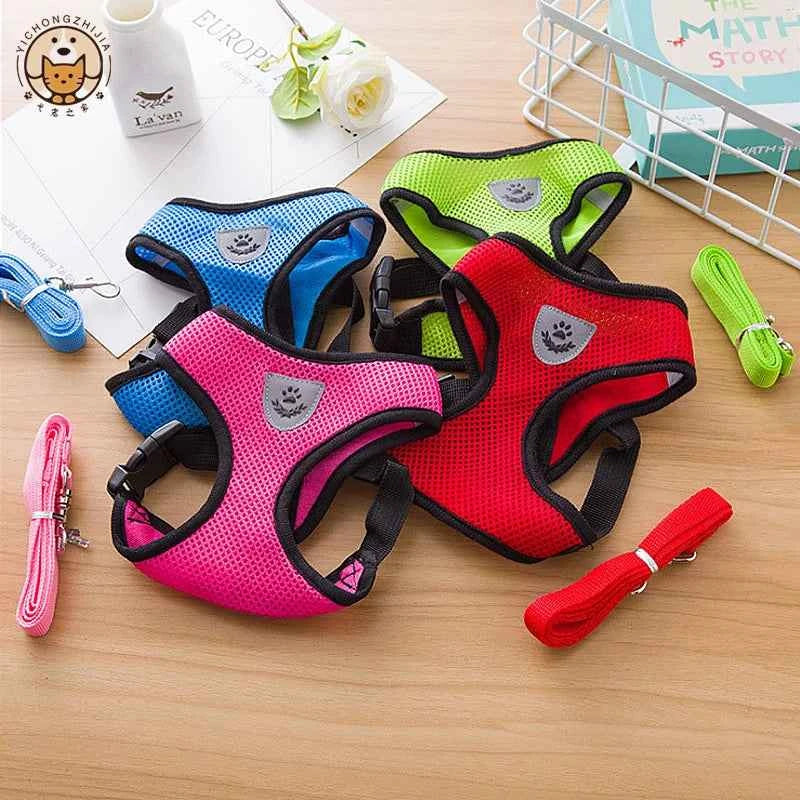 Breathable Small Dog & Cat Harness Set