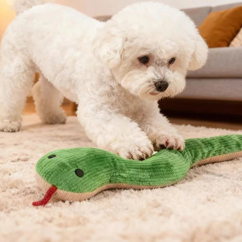 Fleece Snake Interactive Pet Toy, 16.5 in