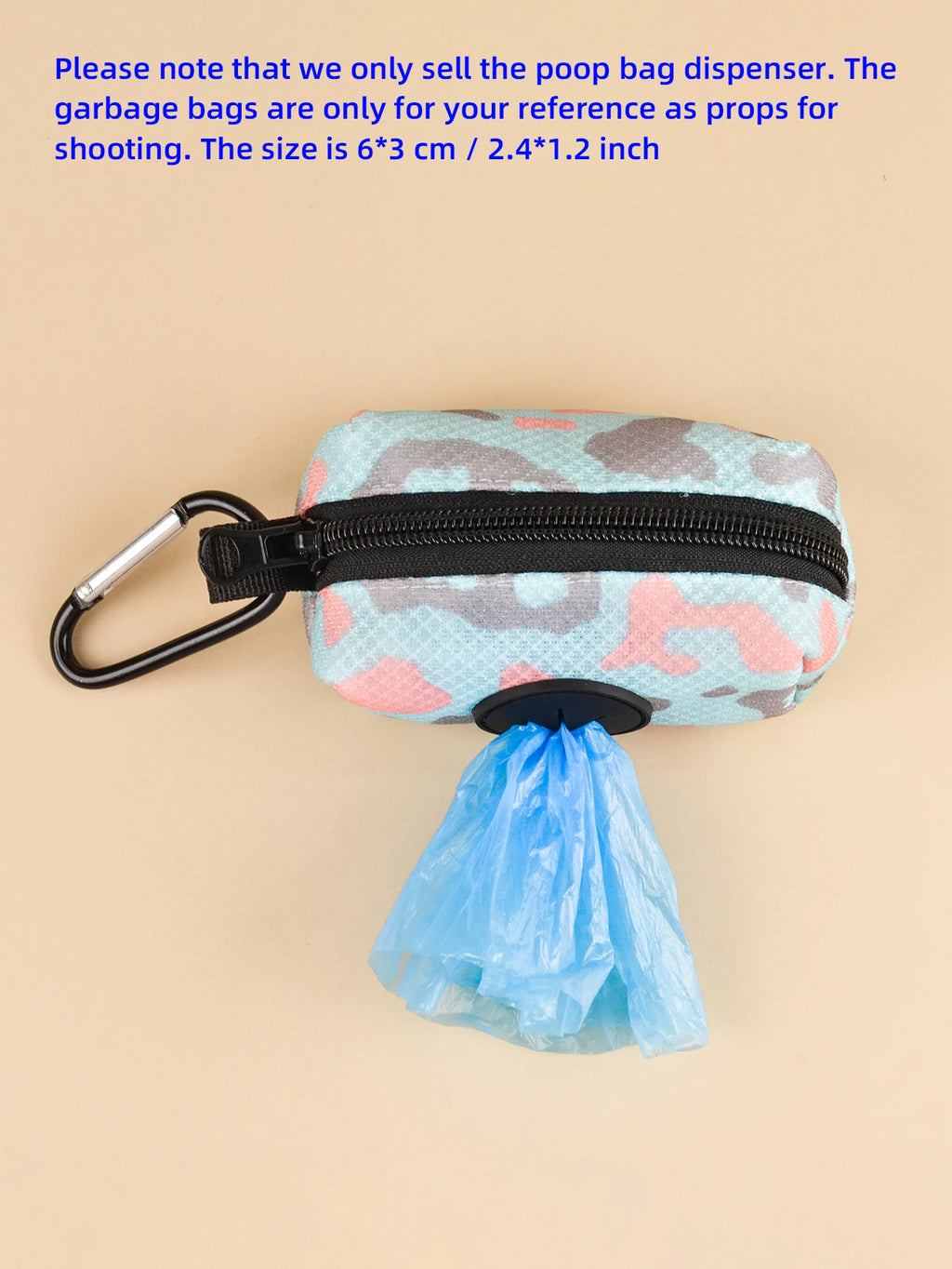 1pcs Outdoor Portable Dog Poo Bag Dispenser, Durable Dog Leather Strap Attachment (Without Poo Bag And Leash)