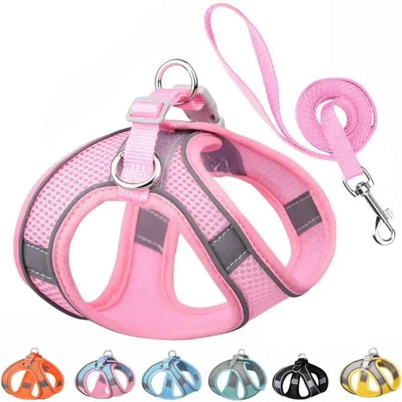 Reflective Dog Harness Vest with 1.5 m Leash