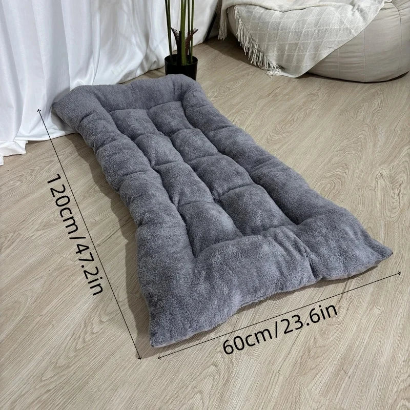 Extra Large Plush Dog Bed Sofa Thickened Super Soft Polyester Pet Mat Dog Crate Mat Bed For Small Medium Large Dog Bed
