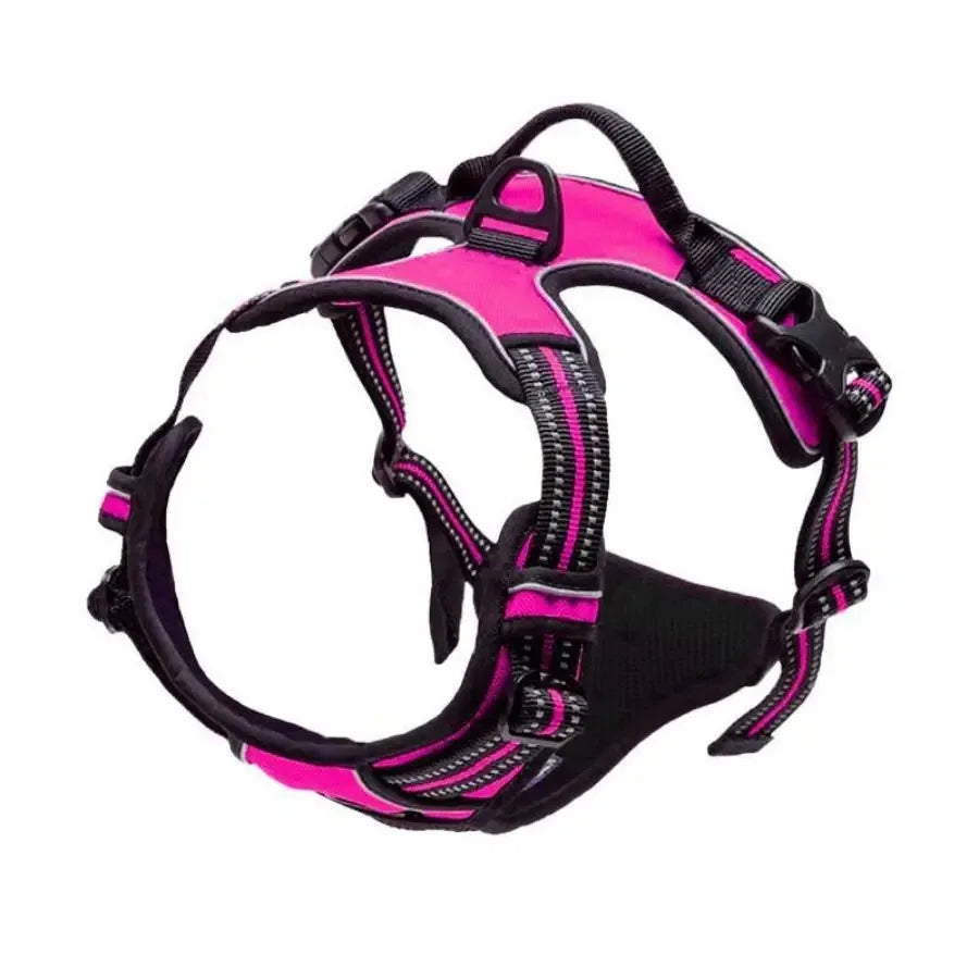 Dog Harness Vest & Leash Set — No-Pull Adjustable Leather-Look for Small & Medium Dogs