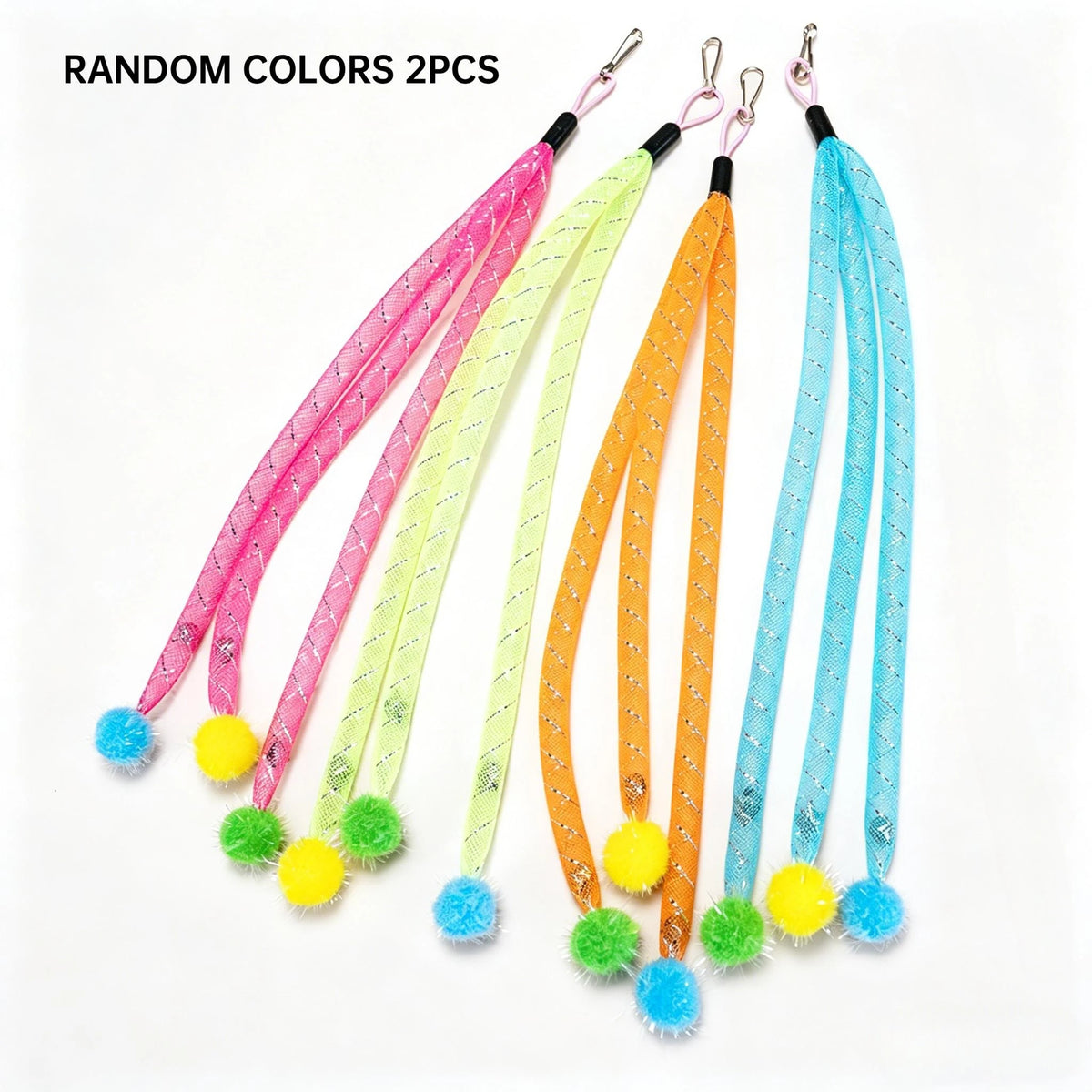 Cat Wand Refills with Bell & Pom-Pom – 2-Pack