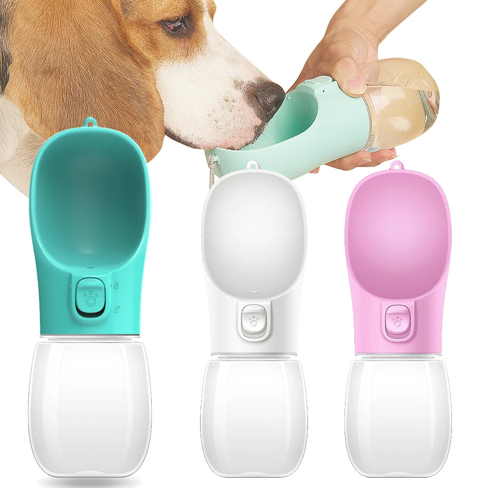 Portable Dog Water Bottle with Built-In Bowl | THE PETIVO