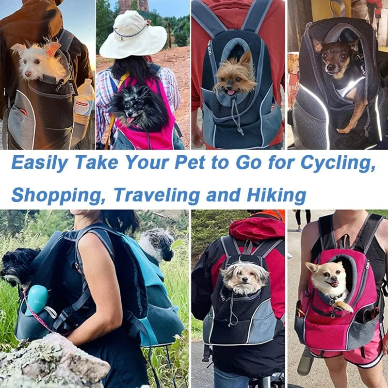 Adventure Pet Carrier Backpack — Breathable Mesh, Front & Back Wear