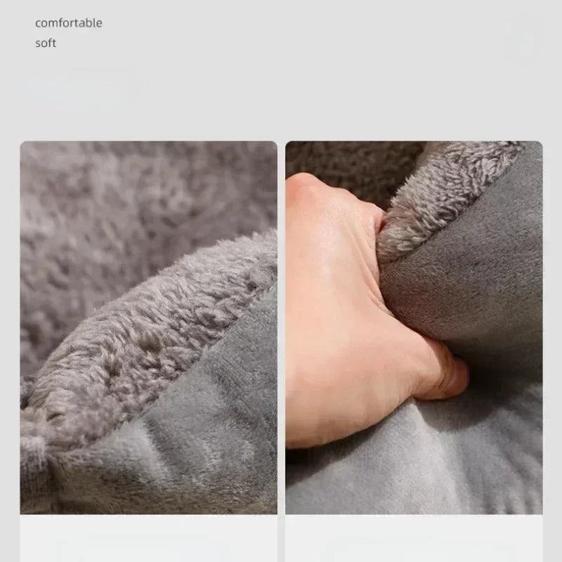 Plush Cat Bed Cushion, 43 × 34 cm