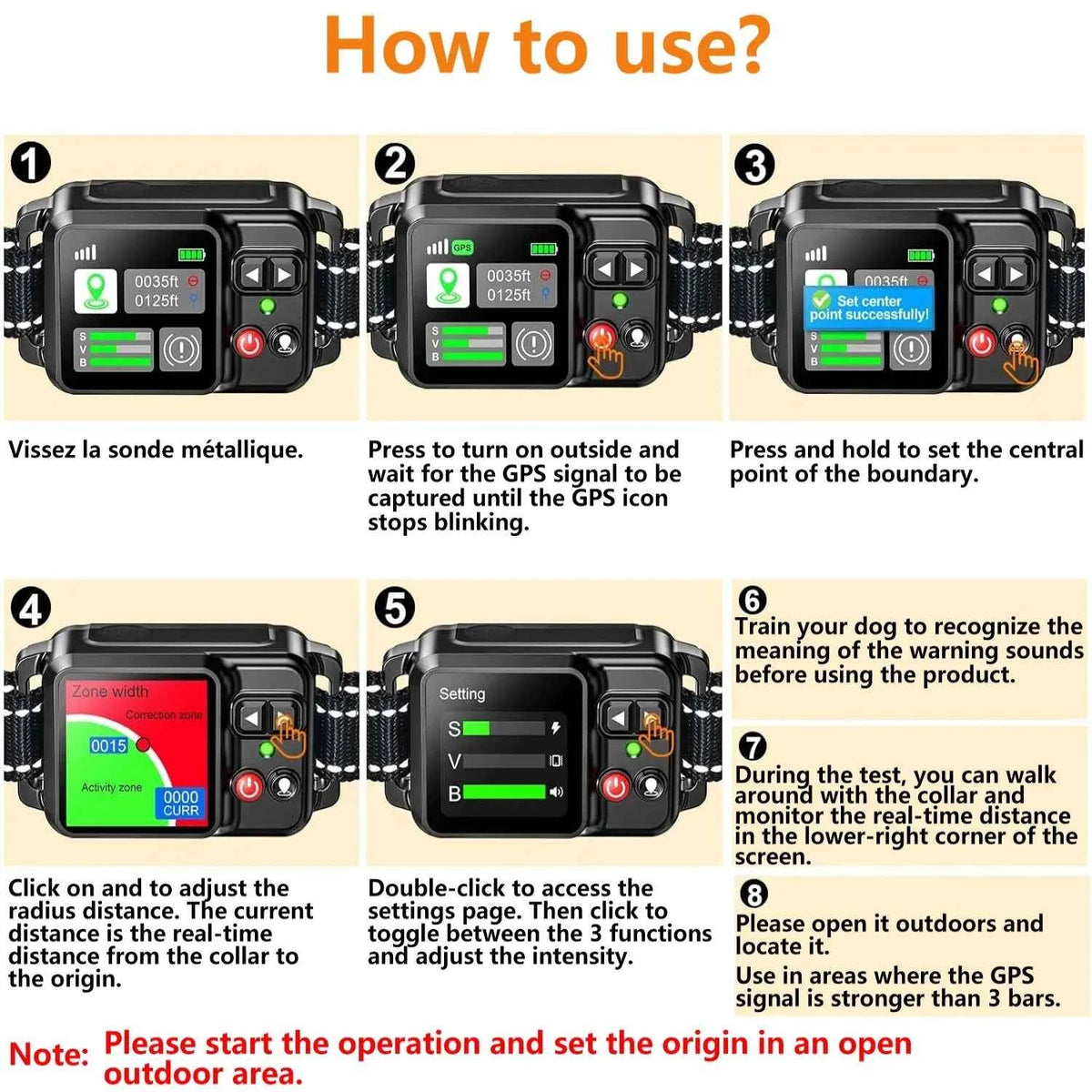 GPS Dog Boundary Collar System