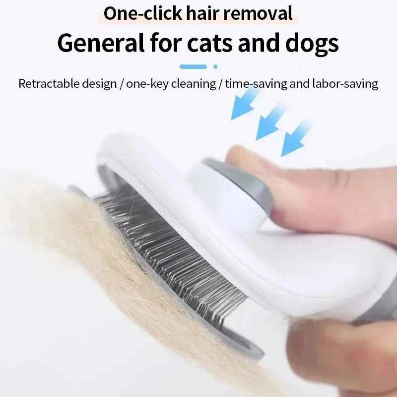 Self-Cleaning Slicker Brush for Dogs & Cats