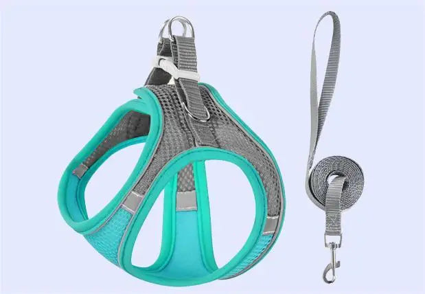 Reflective Dog Harness Vest with 1.5 m Leash
