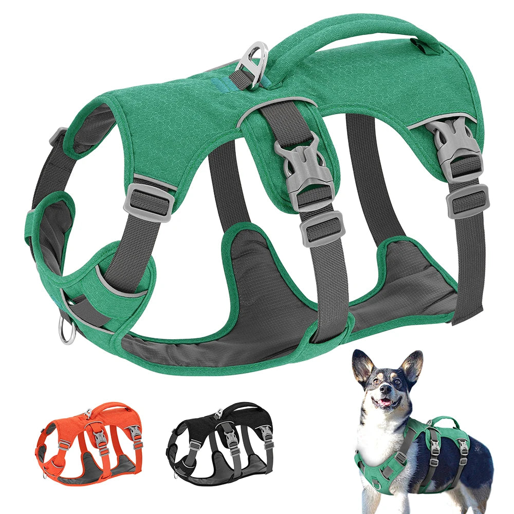 Escape Proof Dog Harness — Reflective No-Pull Vest with Handle for Small & Medium Dogs