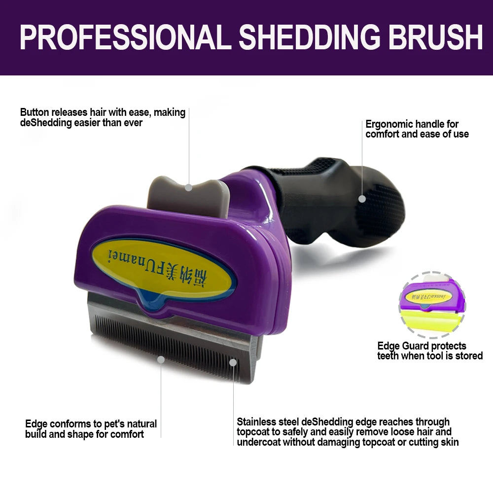 Self-Cleaning Deshedding Brush