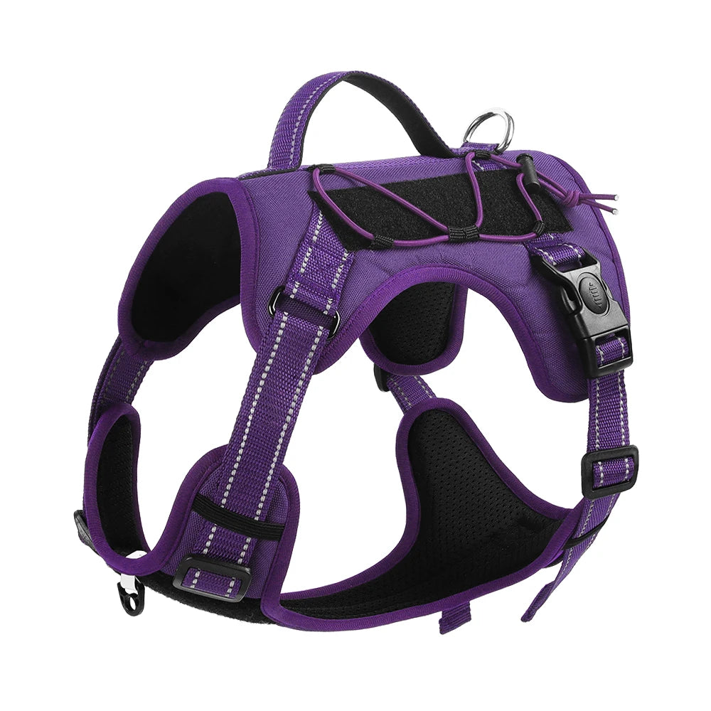 Reflective Tactical Dog Chest Harness | Adjustable Vest