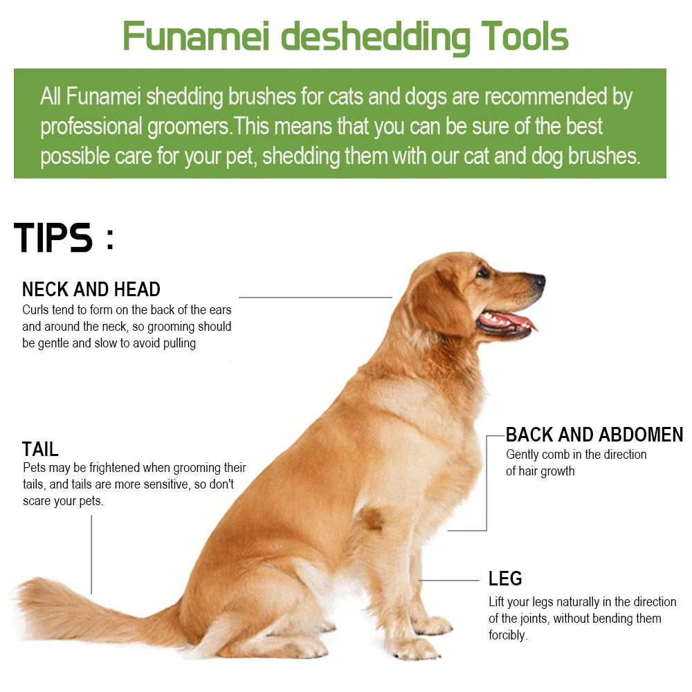 Self-Cleaning Deshedding Brush