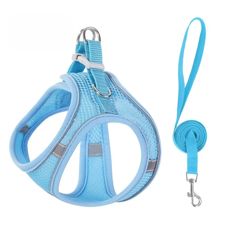 Reflective Dog Harness Vest with 1.5 m Leash