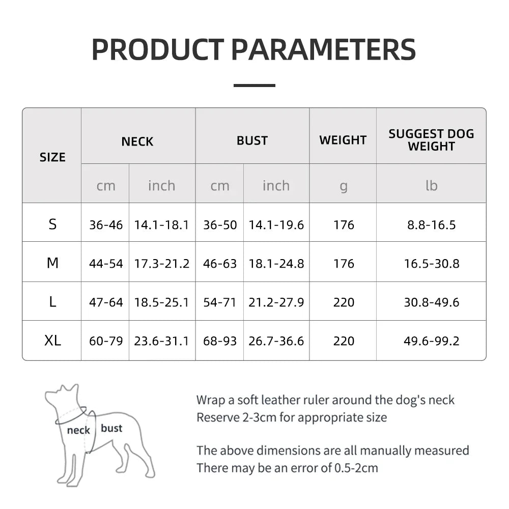Reflective Tactical Dog Chest Harness | Adjustable Vest