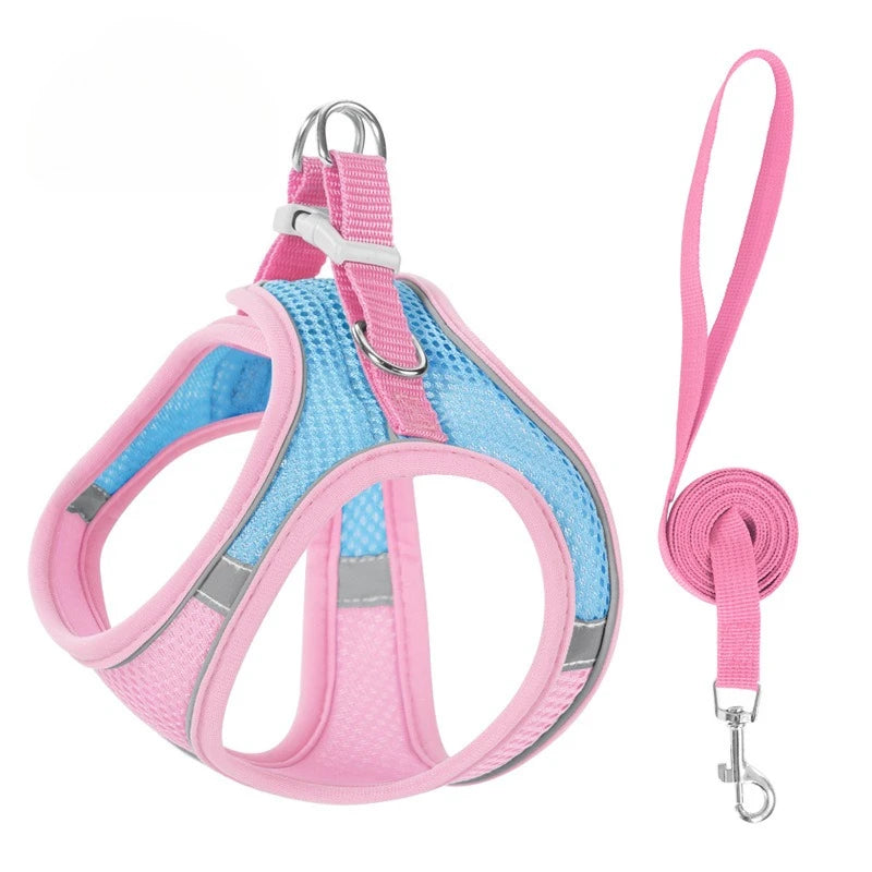 Reflective Dog Harness Vest with 1.5 m Leash