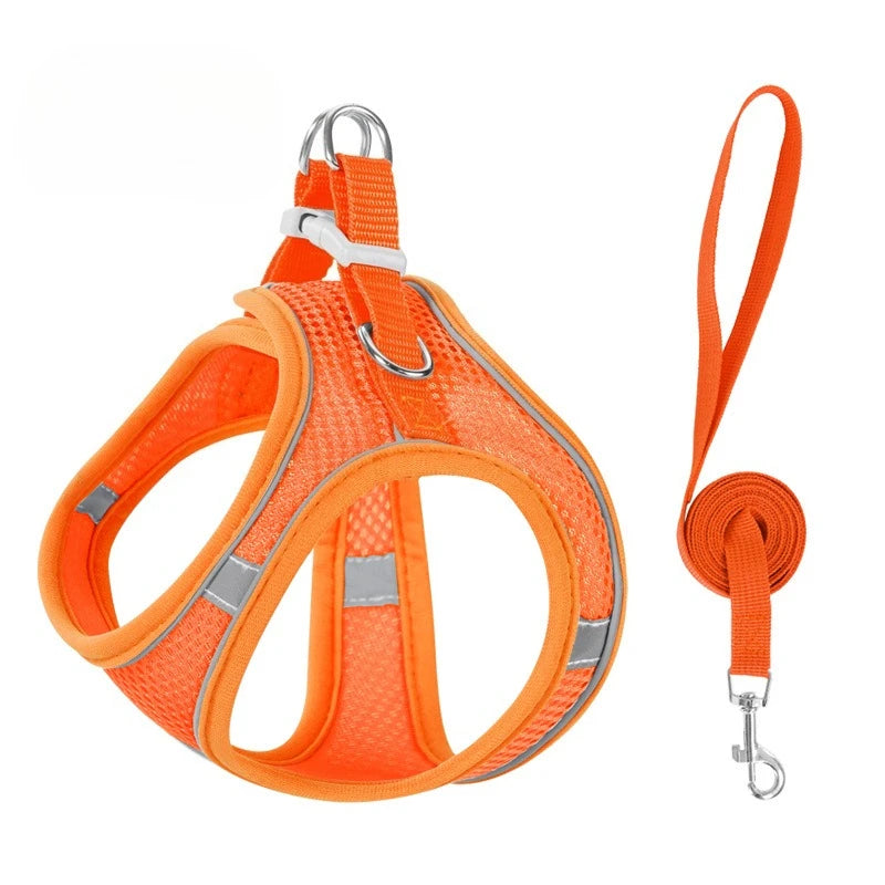Reflective Dog Harness Vest with 1.5 m Leash