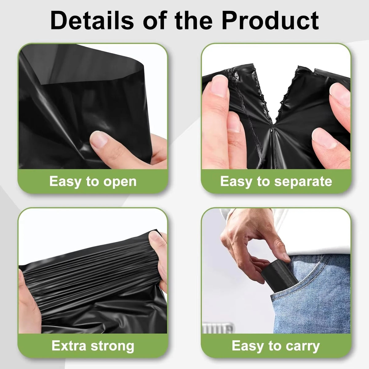 Dog Poop Bags Portable Pet Waste Bags Durable And Leak Proof Dog Garbage Bags With Dispenser Pet Cleaning Supplies For Outdoor