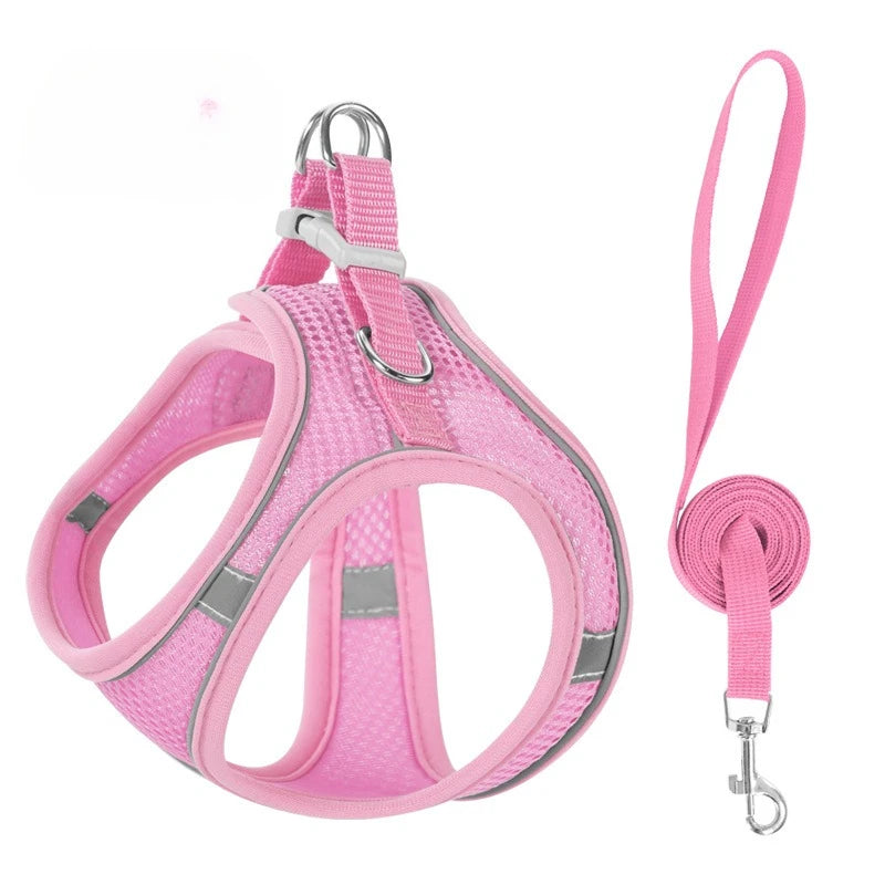 Reflective Dog Harness Vest with 1.5 m Leash