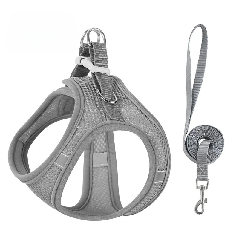 Reflective Dog Harness Vest with 1.5 m Leash