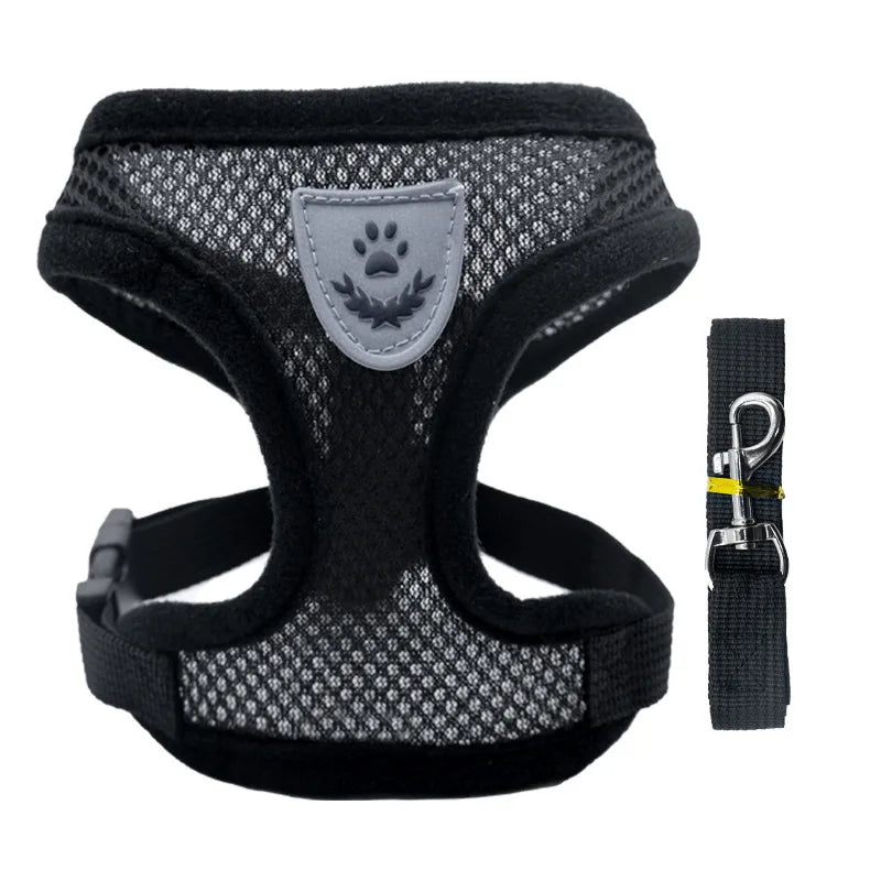 Breathable Small Dog & Cat Harness Set