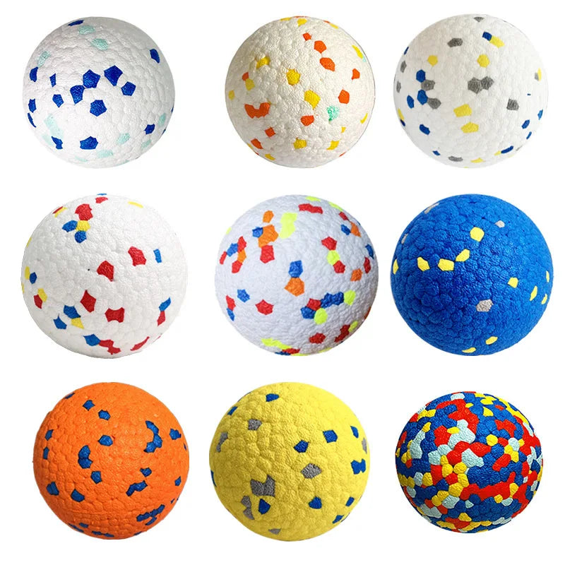 Bite Resistant Solid Dog Ball Toys for Small Large Dogs High Elasticity E-TPU Pet Chew Ball Toy Non Squeak Interactive Puppy Toy