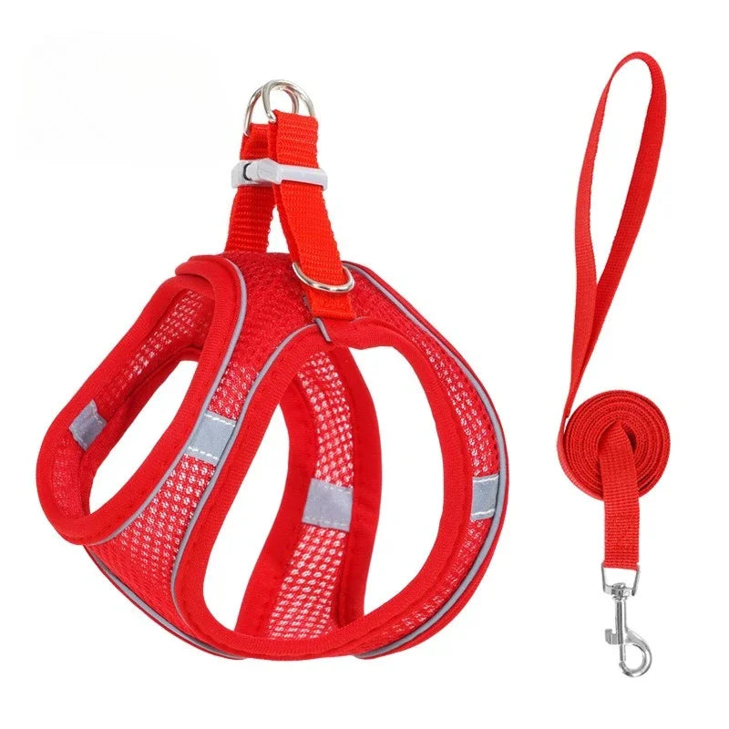 Reflective Dog Harness Vest with 1.5 m Leash