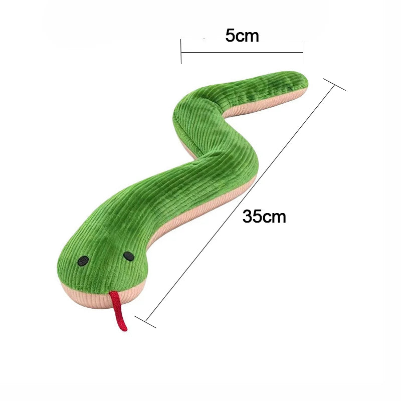 Fleece Snake Interactive Pet Toy, 16.5 in