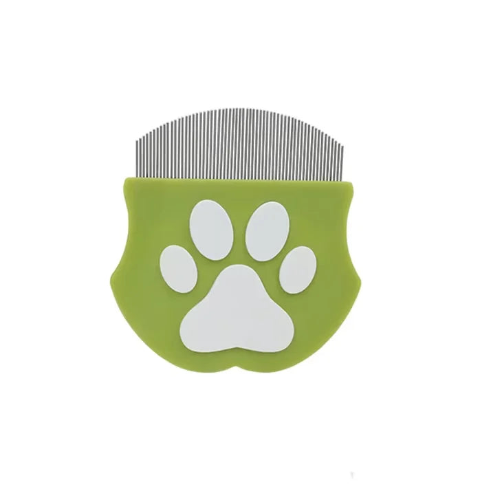 Flea Comb for Cats & Dogs‑Pet Grooming Comb Curved Design For Face & Body Mini Detangling Brush For Pets