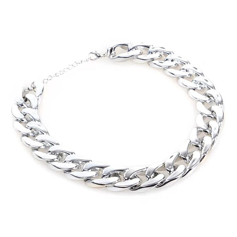 Dog Chain Collar for Small Medium Dogs Pitbull Beagle Bulldog Necklace Silvery/Golden Plated Fashion Pet Jewelry Accessories