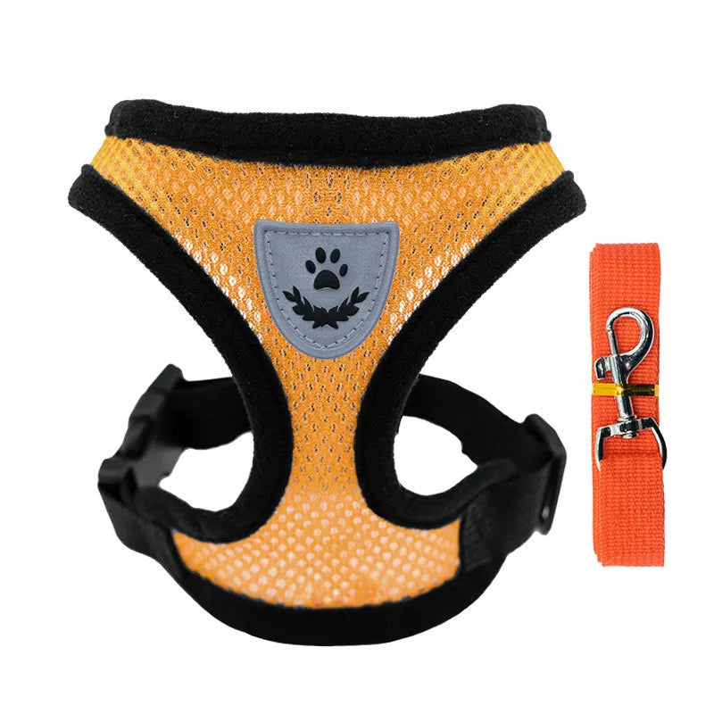 Breathable Small Dog & Cat Harness Set