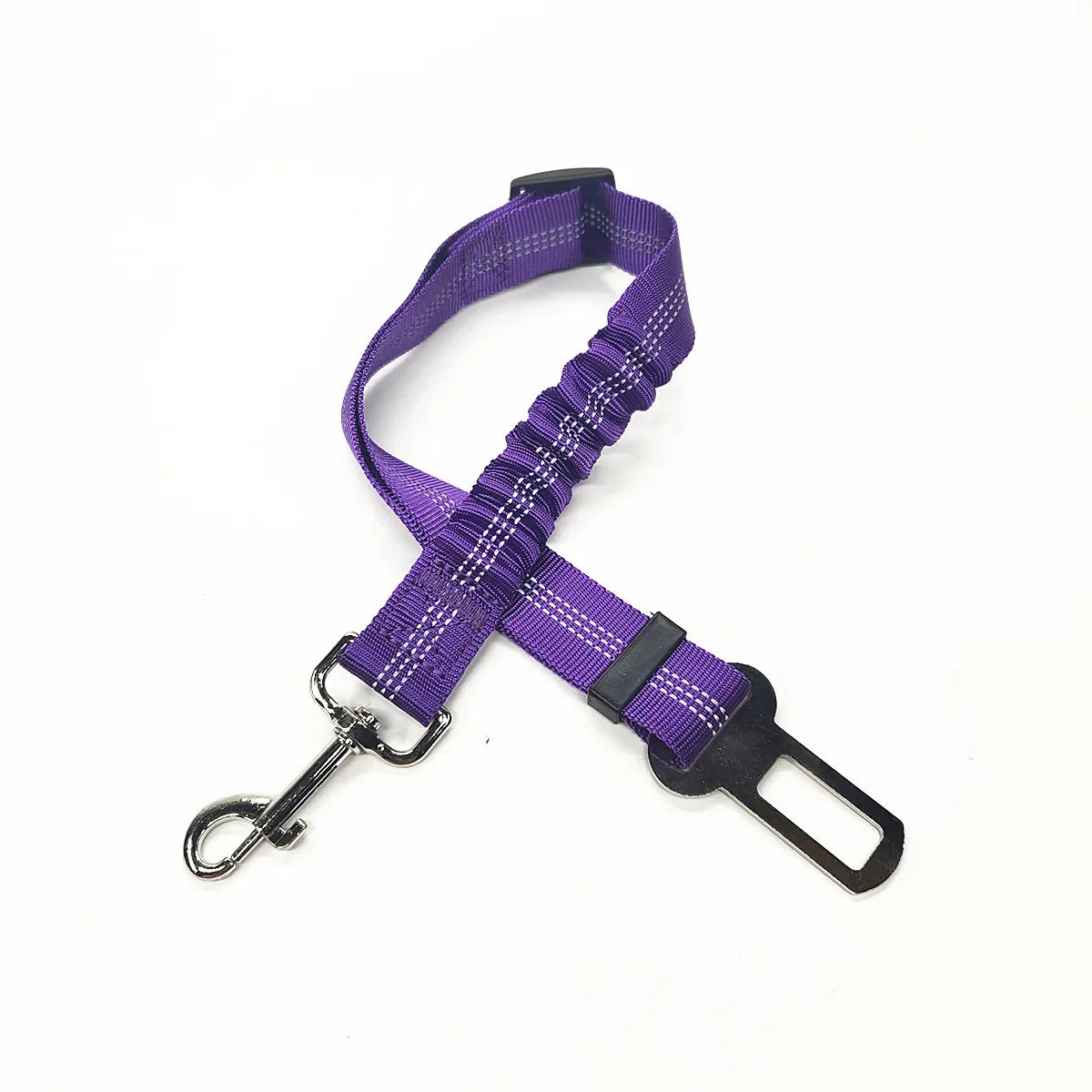 Reflective Safety Car Leash for Dogs — Retractable & Shock-Absorbing