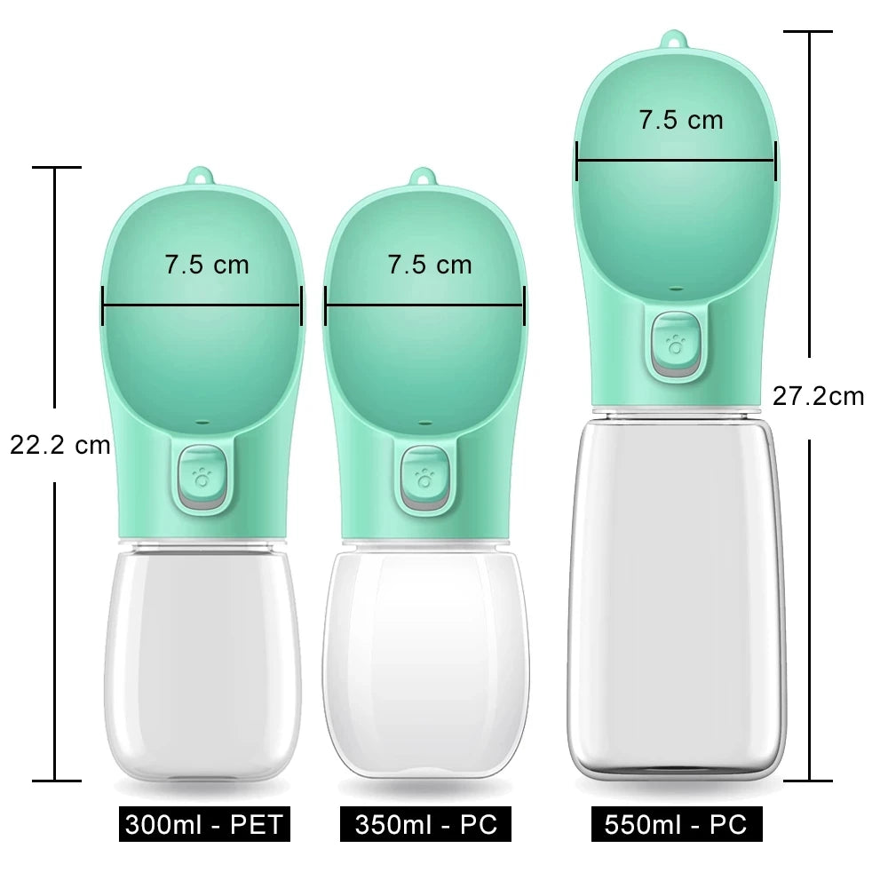 Portable Dog Water Bottle with Built-In Bowl | THE PETIVO