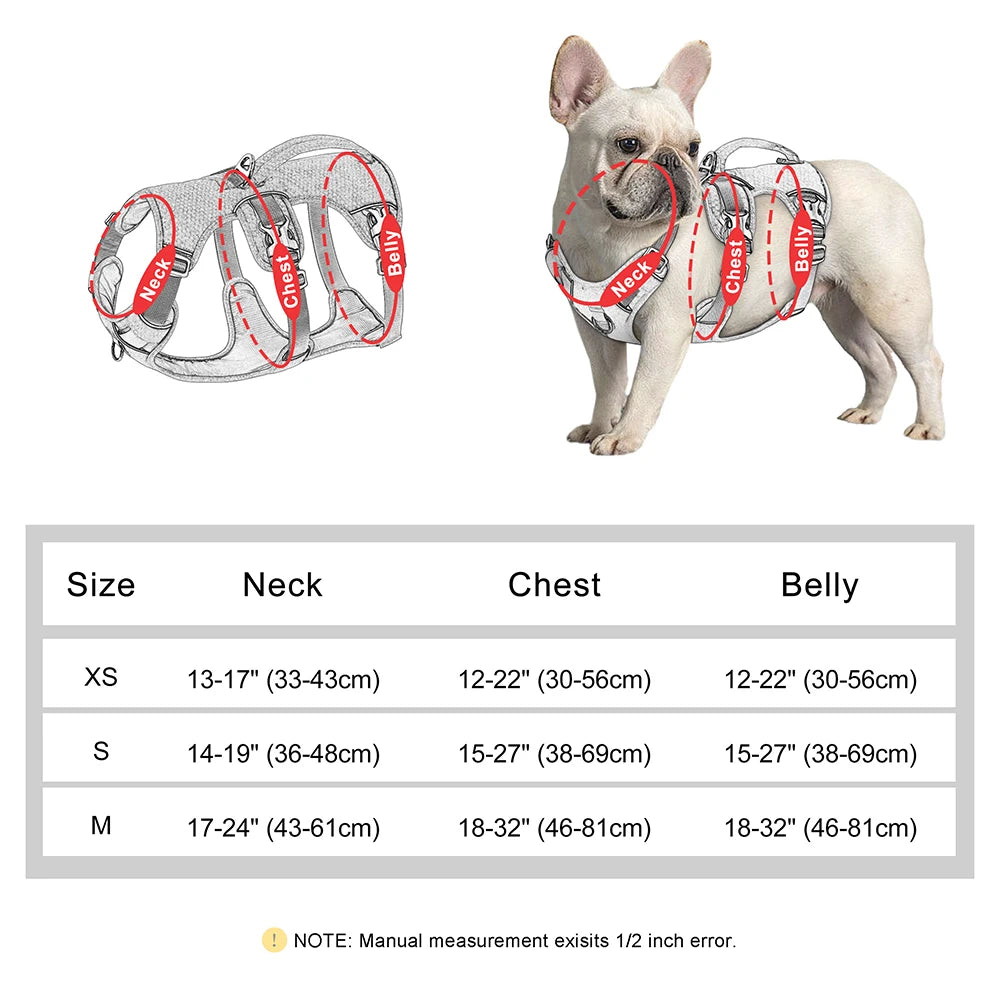 Escape Proof Dog Harness — Reflective No-Pull Vest with Handle for Small & Medium Dogs
