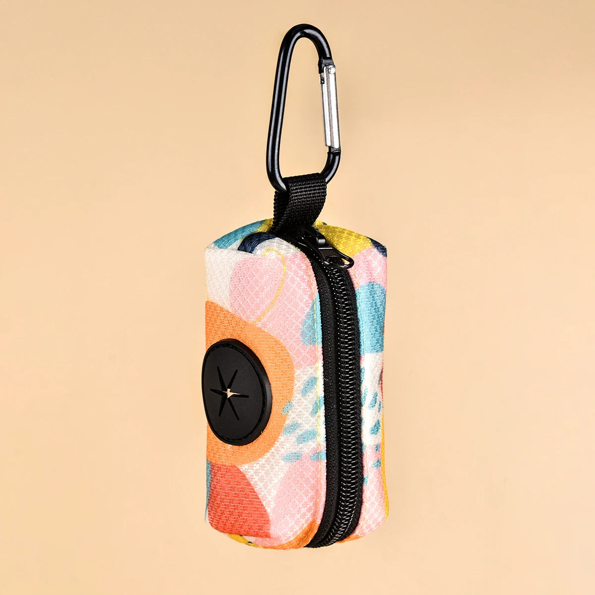 1pcs Outdoor Portable Dog Poo Bag Dispenser, Durable Dog Leather Strap Attachment (Without Poo Bag And Leash)