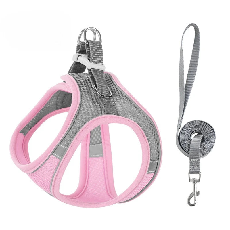 Reflective Dog Harness Vest with 1.5 m Leash