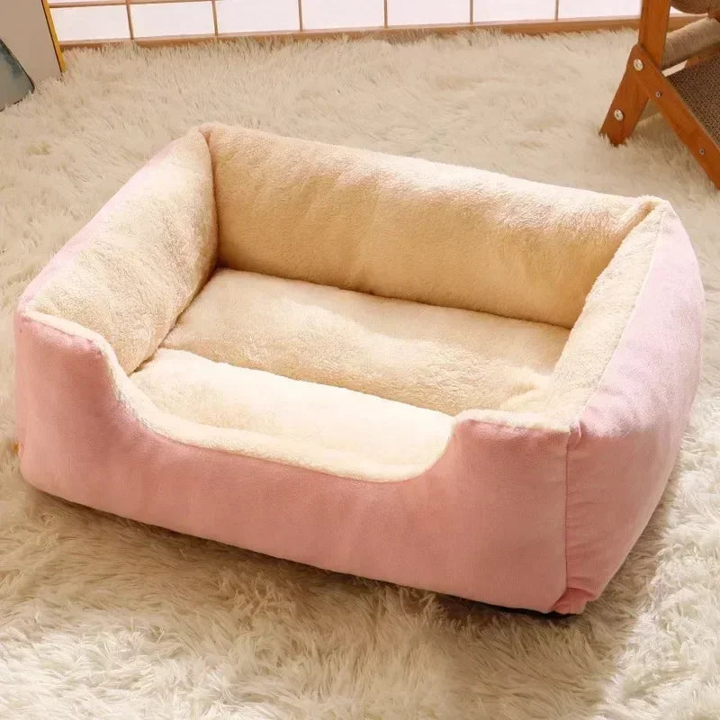 Plush Cat Bed Cushion, 43 × 34 cm