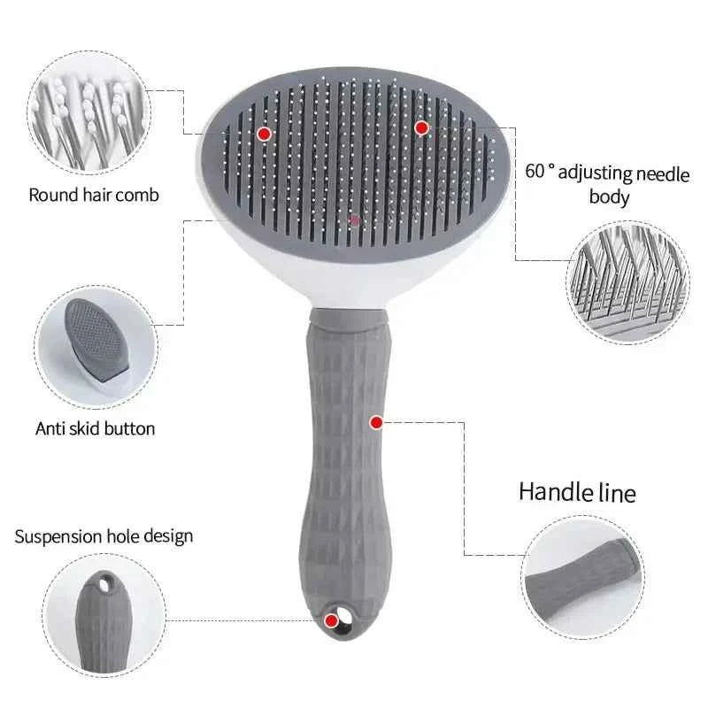 Self-Cleaning Slicker Brush for Dogs & Cats
