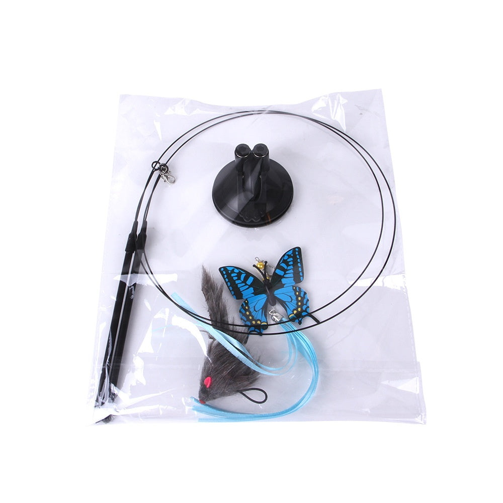 Cat Sucker Teaser Toy — Interactive Suction Cup Play Set
