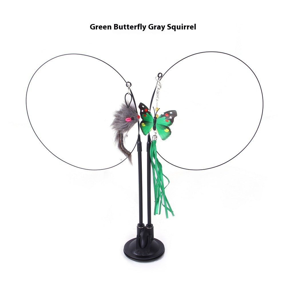 Cat Sucker Teaser Toy — Interactive Suction Cup Play Set
