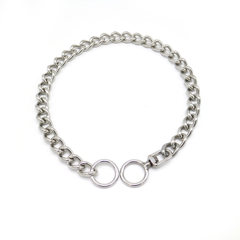 Stainless Steel Dog Collar for German Shepherd & Rottweiler