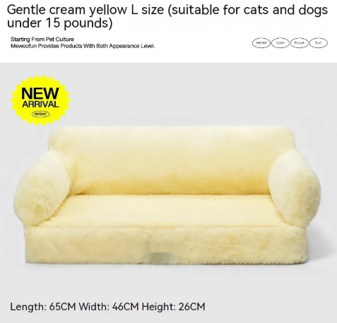 Four-Season Soft Cat Nest Warm & Washable Pet Bed
