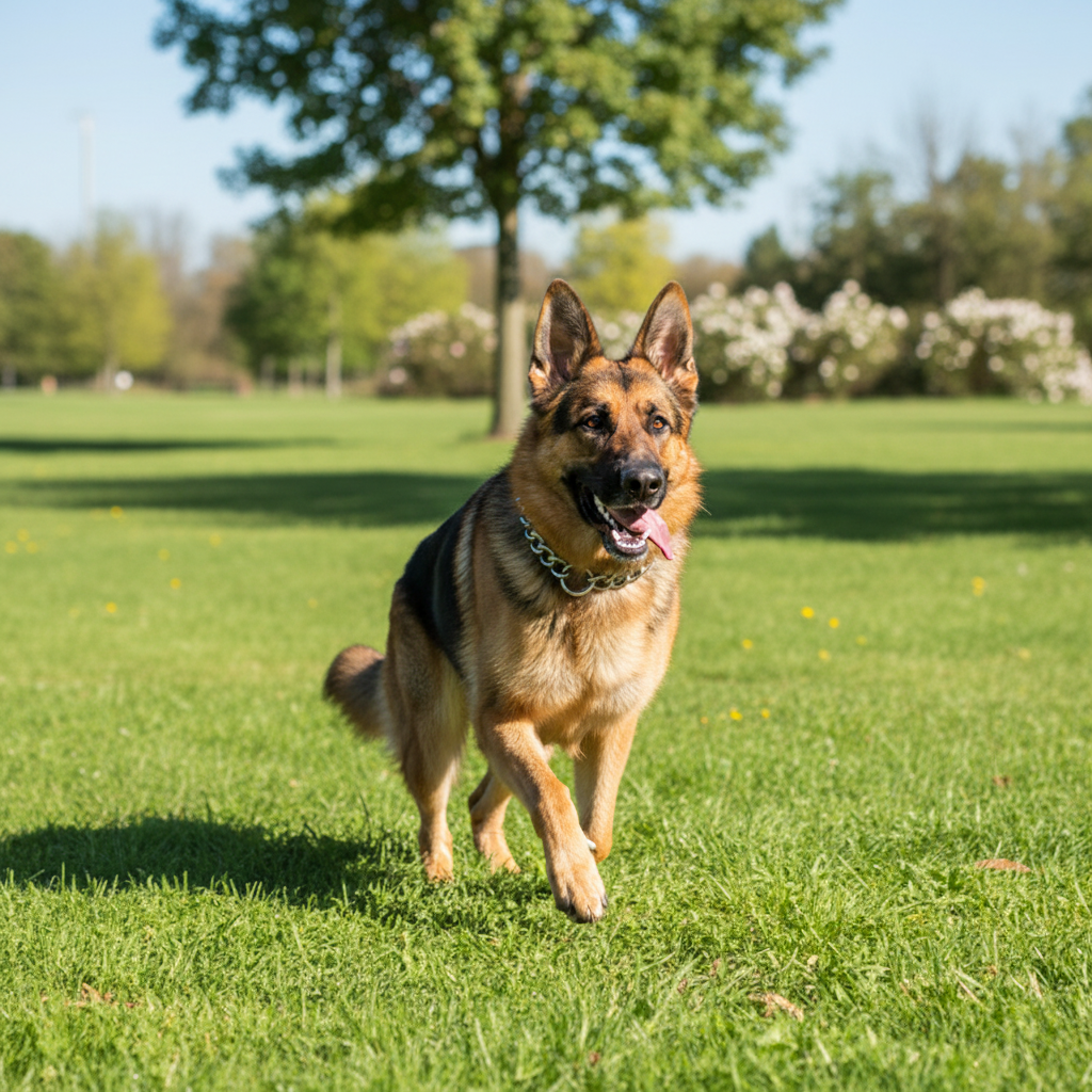 German Shepherd Running