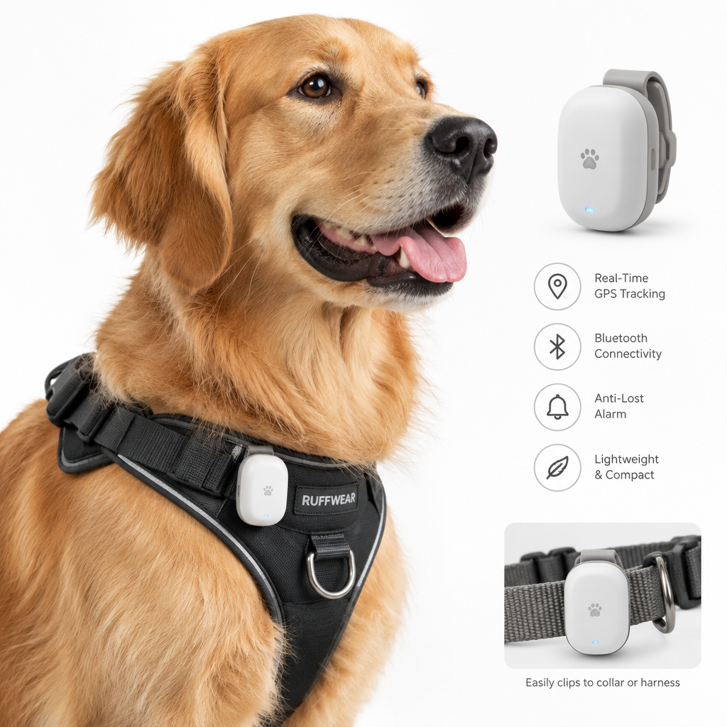 Safe Walk Pack 🐾 — Dog Harness + GPS Tracker