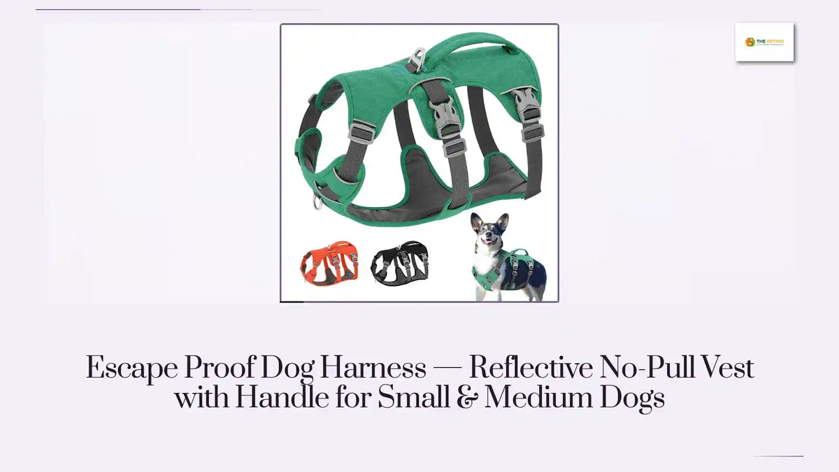 Escape Proof Dog Harness &mdash; Reflective No-Pull Vest with Handle for Small &amp; Medium Dogs by@Outfy